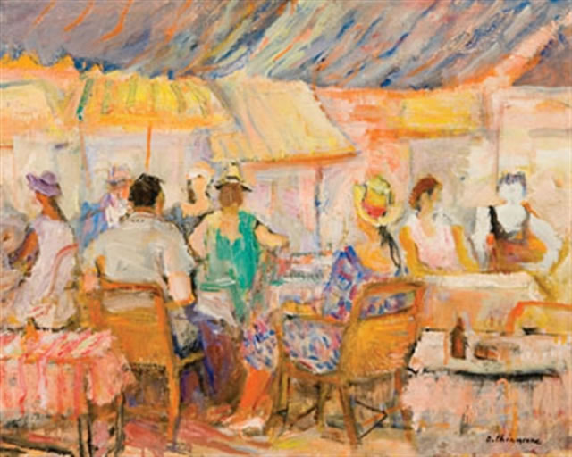 Chalet, anni ’50, olio, Napoli, collezione privata